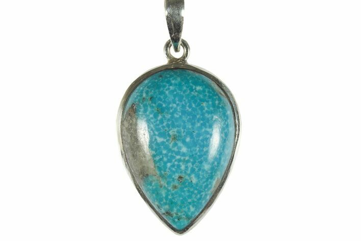 Kingman Turquoise Pendant (Necklace) - Sterling Silver #228501